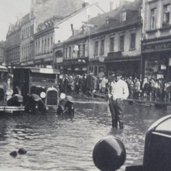 Überschwemmung in Neunkirchen (1930)
