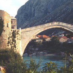 Mostar - Alte Brücke - Stari Most - Jugoslawien (1965)